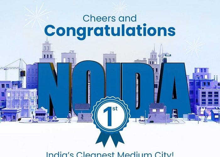 NOIDA RANKED INDIA’S CLEANEST MEDIUM CITY