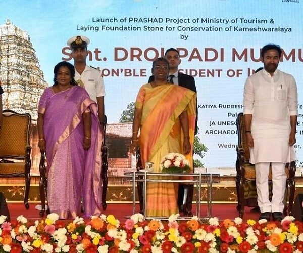 President appreciates the Ministry of Tourism headed by Shri G. Kishan Reddy for boosting the spiritual and cultural tourism by developing pilgrimage sites