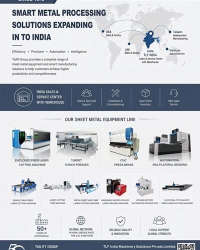 Tailift Group Introduces Intelligent Sheet Metal Processing Solutions to the Indian Market